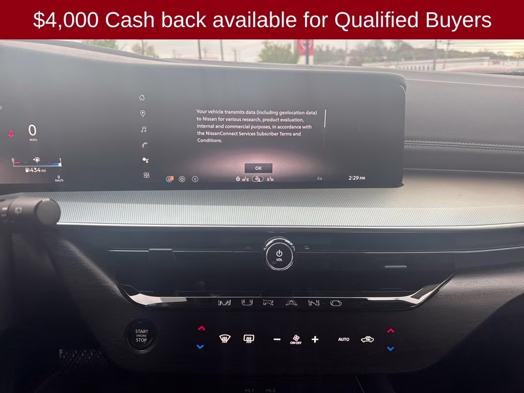 2026 Everest White Pearl Tricoat Nissan Murano SL AWD SUV