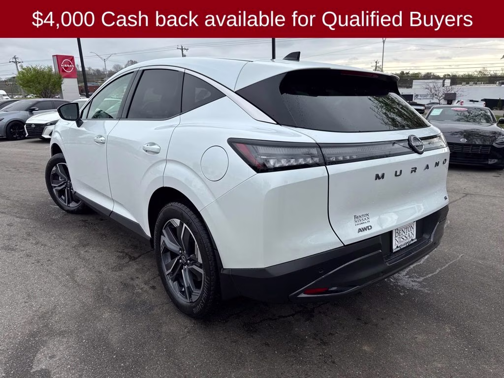 2026 Everest White Pearl Tricoat Nissan Murano SL AWD SUV