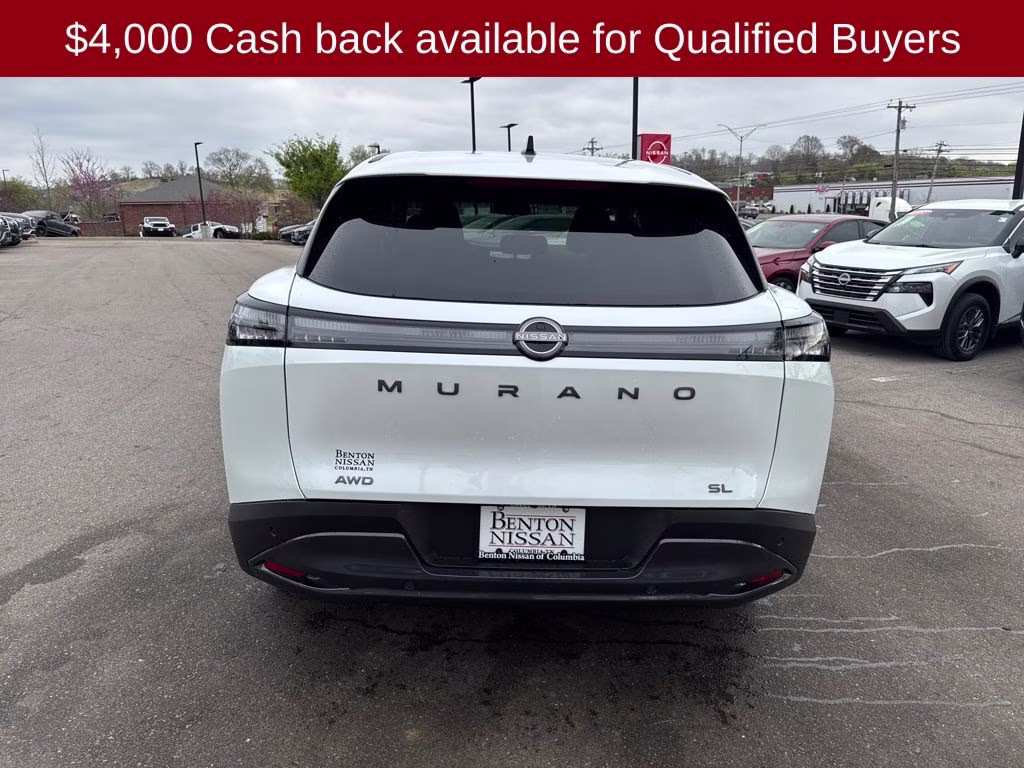 2026 Everest White Pearl Tricoat Nissan Murano SL AWD SUV