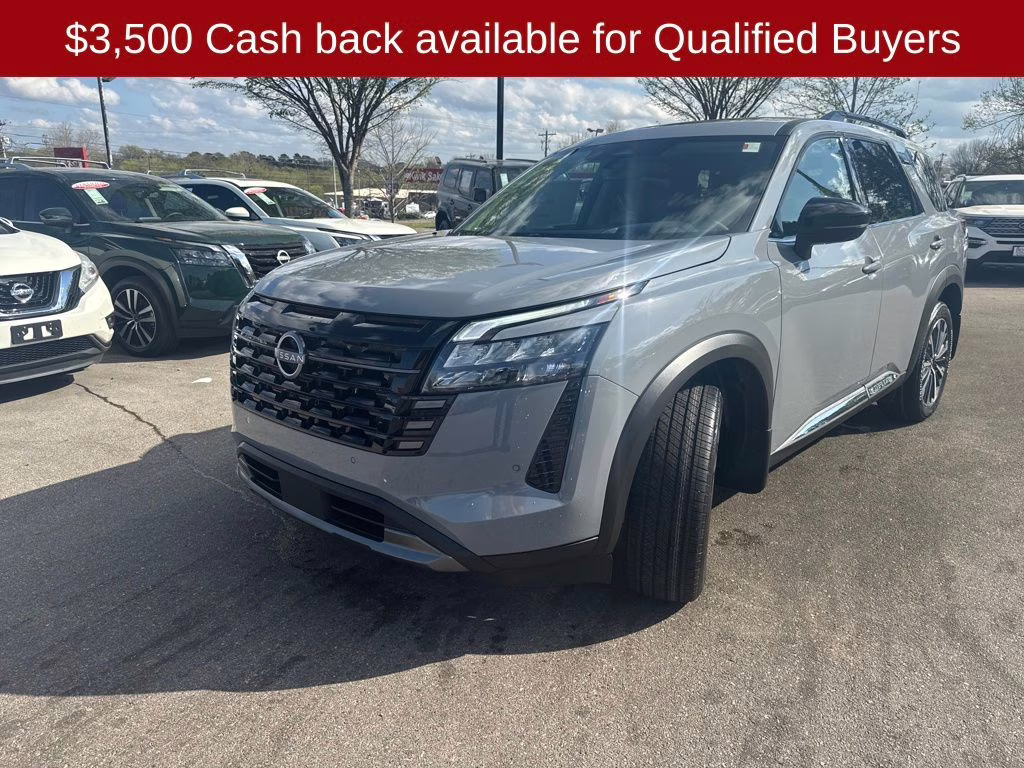 2026 Boulder Gray Pearl Nissan Pathfinder Platinum 4X4 SUV
