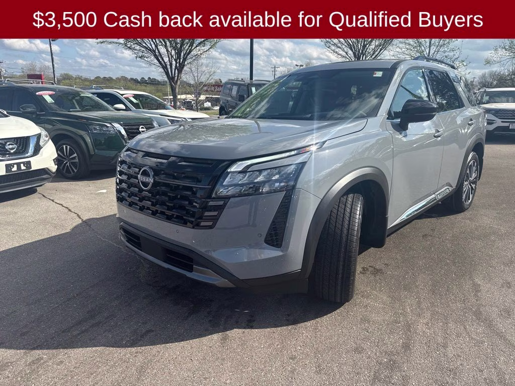 2026 Boulder Gray Pearl Nissan Pathfinder Platinum 4X4 SUV