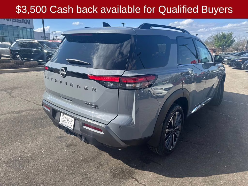 2026 Boulder Gray Pearl Nissan Pathfinder Platinum 4X4 SUV