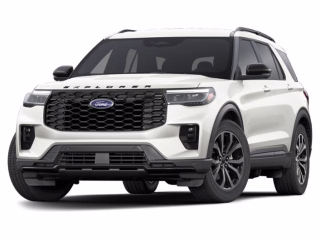 2025 White Metallic Ford Explorer ST 4X4 SUV