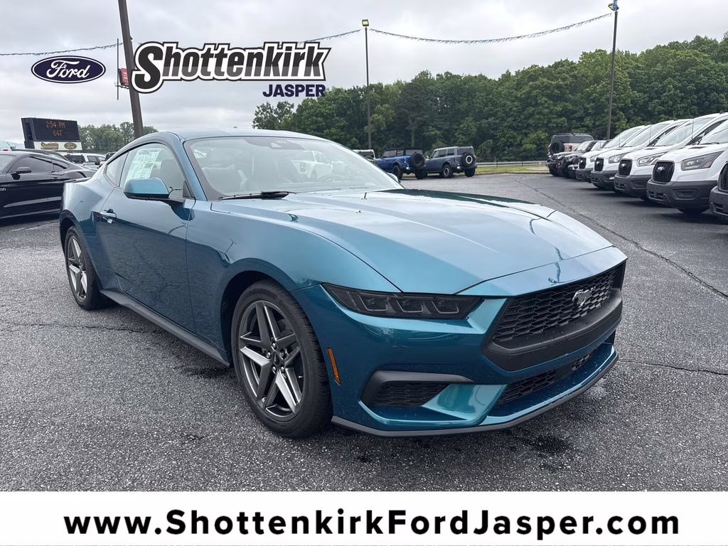 2026 Blue Ford Mustang EcoBoost RWD Coupe