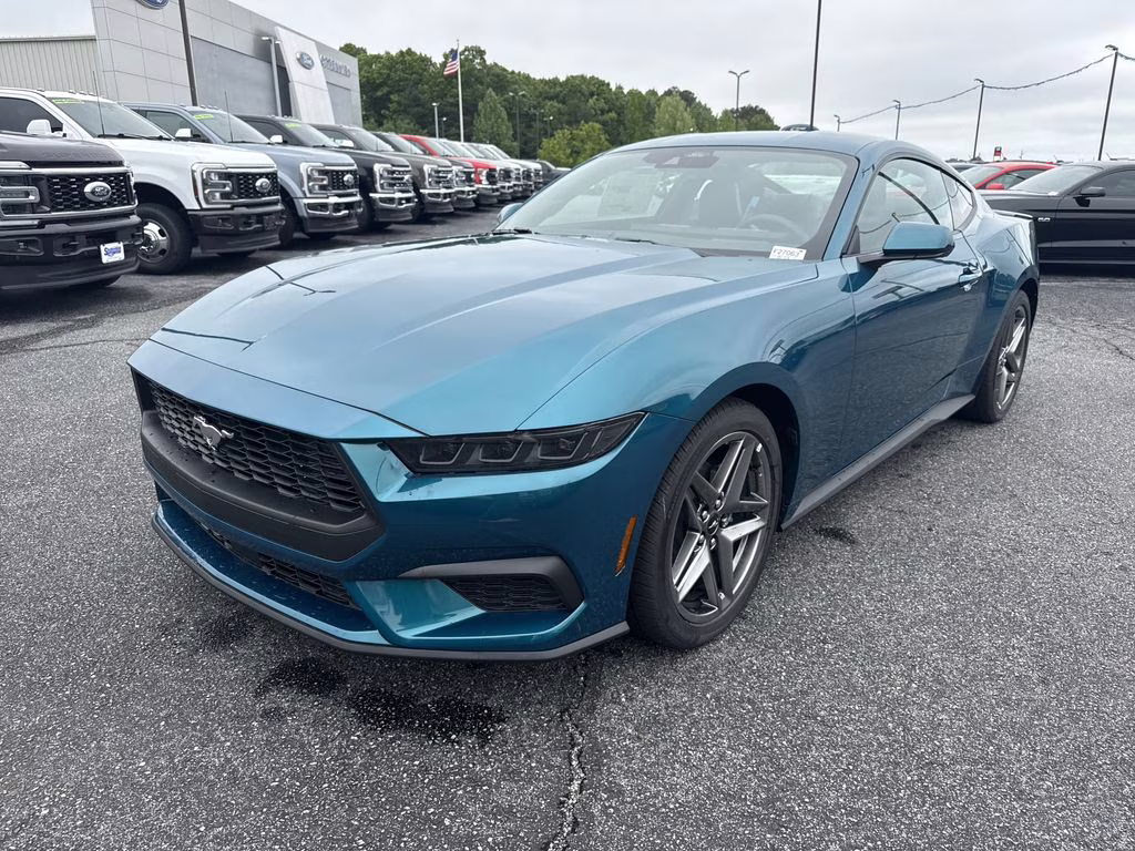2026 Blue Ford Mustang EcoBoost RWD Coupe