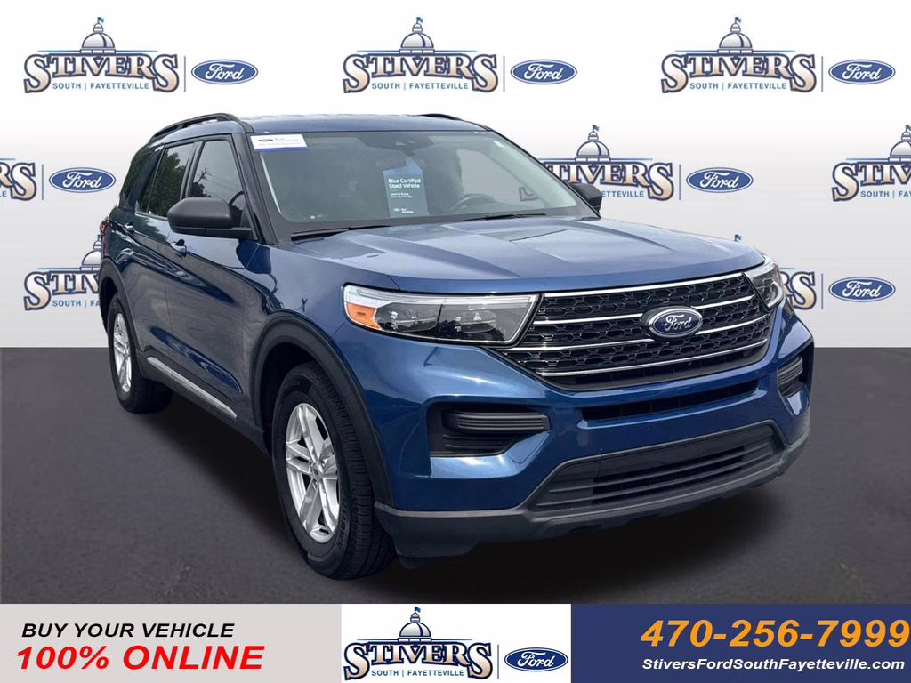 2020 Blue Metallic Ford Explorer XLT RWD SUV