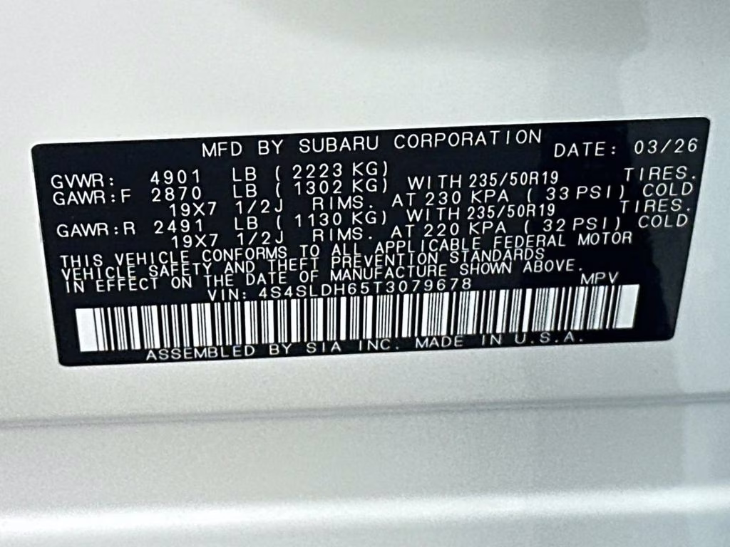 2026 Crystal White Pearl Subaru Forester Sport AWD SUV