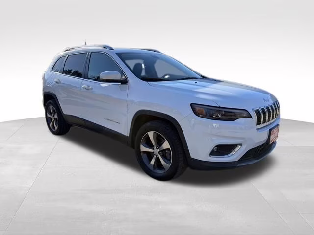 2019 Bright White Clearcoat Jeep Cherokee Limited 4X4 SUV