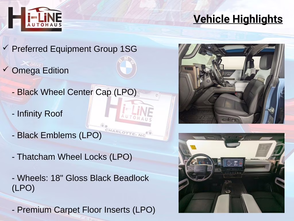 2024 Neptune Blue Matte GMC HUMMER EV SUV 3X 4X4 SUV