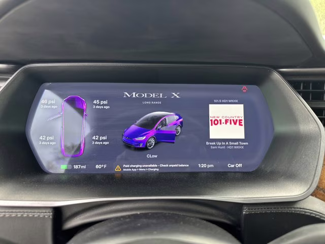 2019 White Tesla Model X 75D AWD SUV