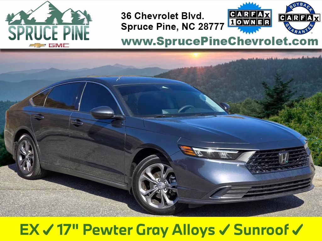 2023 Gray Honda Accord EX FWD Sedan