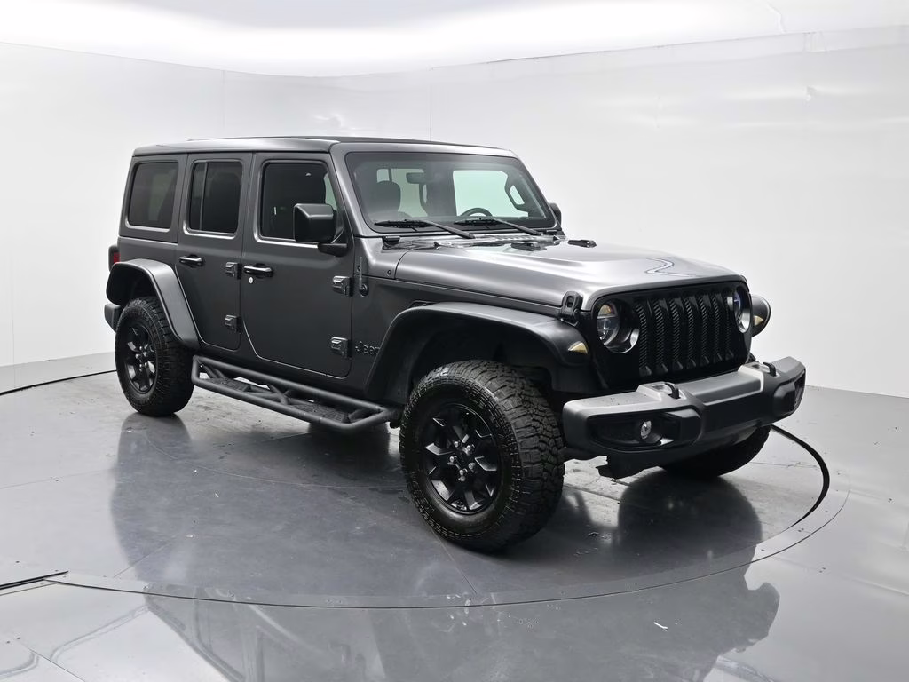 2021 Granite Crystal Metallic Clearcoat Jeep Wrangler Unlimited Willys 4X4 SUV