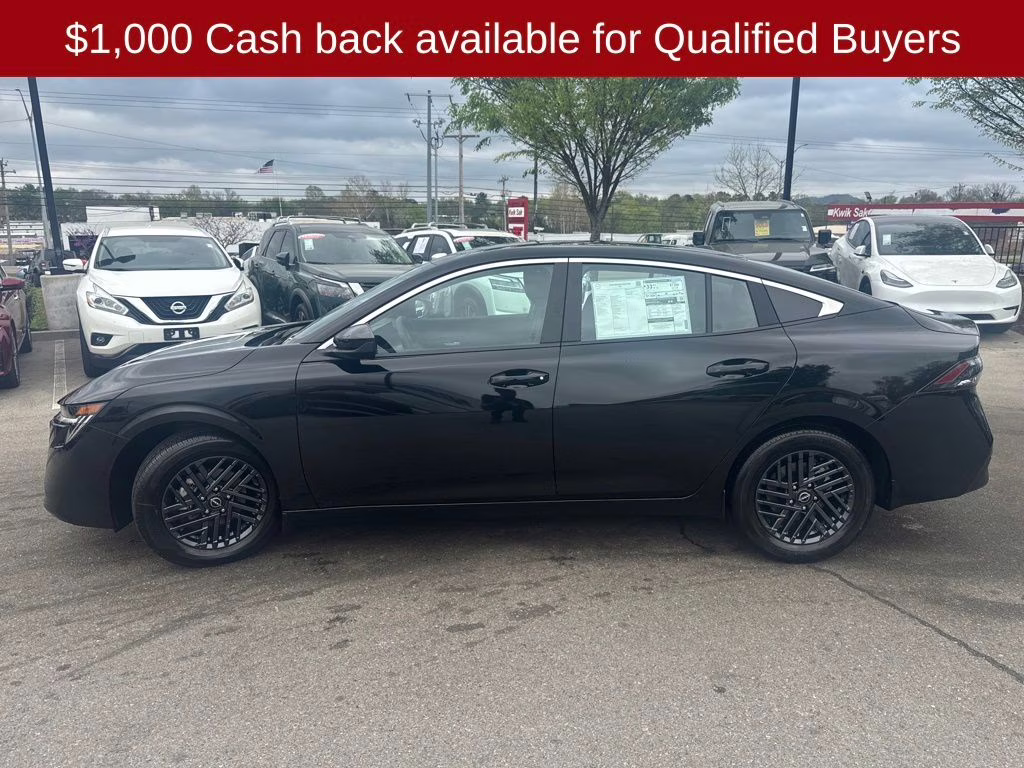 2026 Super Black Nissan Sentra SV FWD Sedan