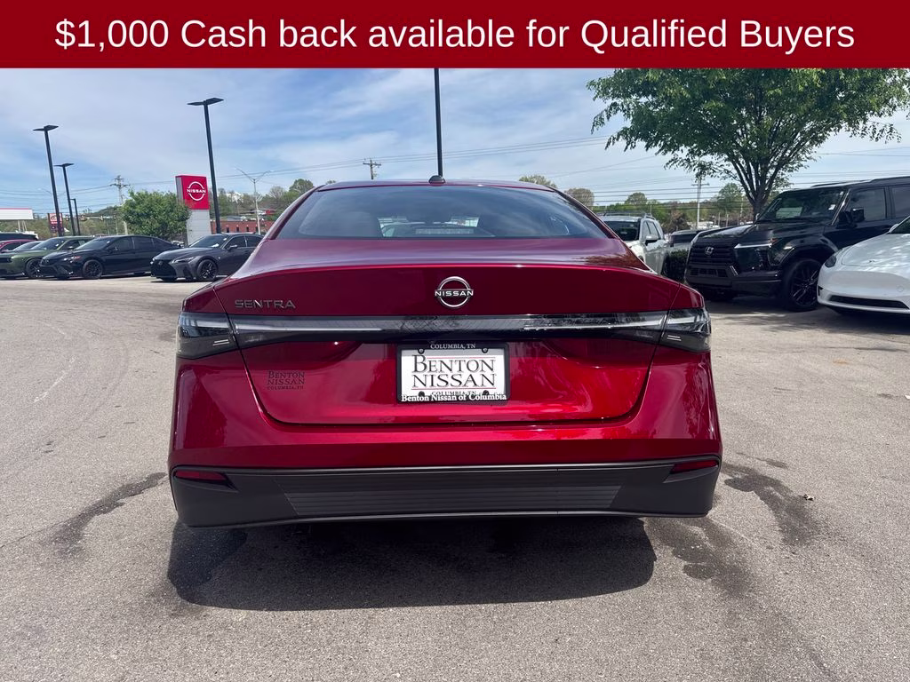 2026 Scarlet Ember Tintcoat Nissan Sentra SV FWD Sedan