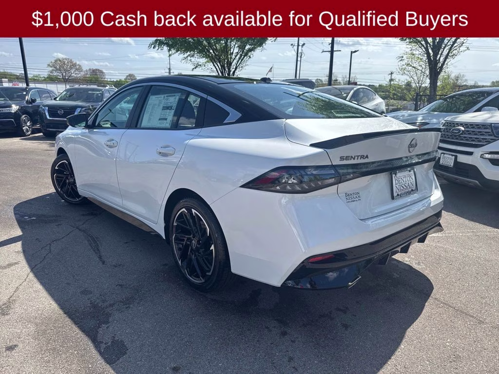 2026 Aspen White/Super Black Nissan Sentra SR FWD Sedan