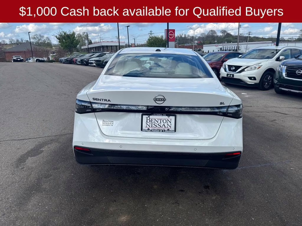 2026 Aspen White Tricoat Nissan Sentra SL FWD Sedan
