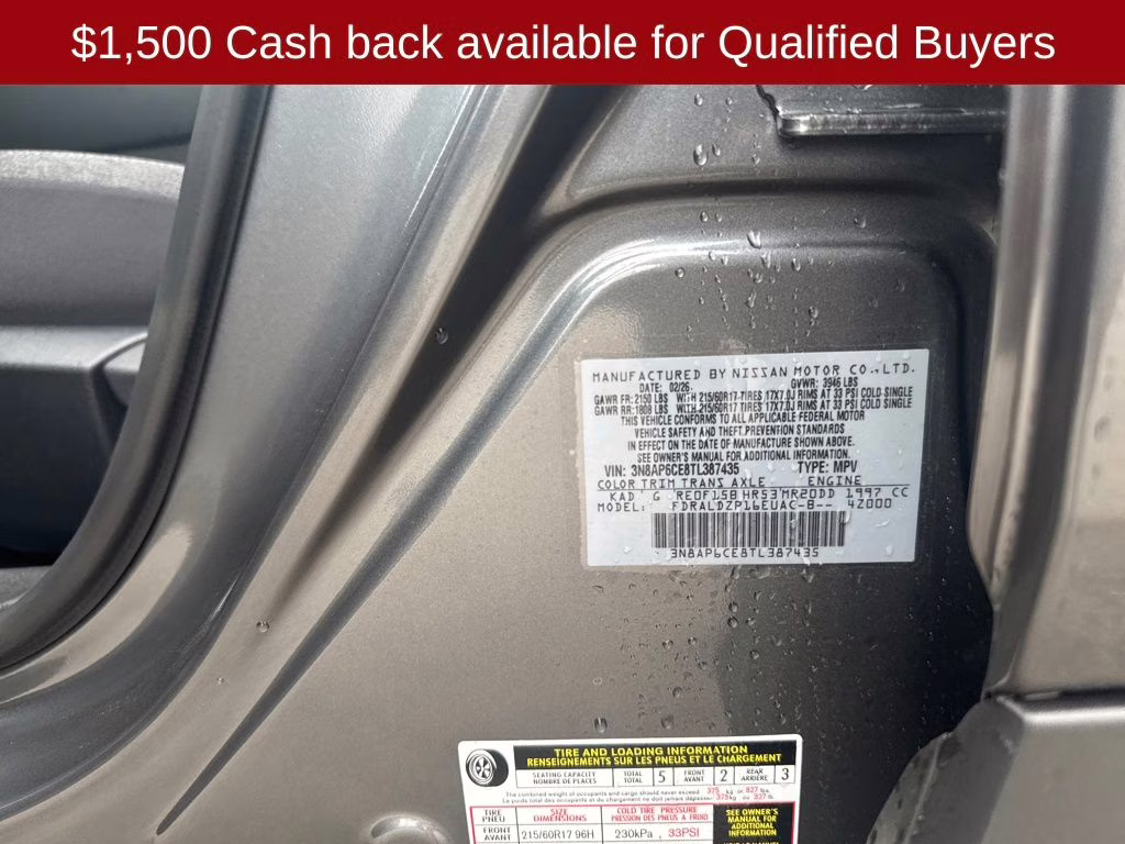 2026 Gun Metallic Nissan Kicks SV FWD SUV