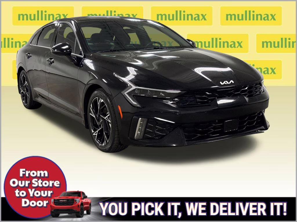 2025 Aurora Black Pearl Kia K5 GT-Line AWD Sedan