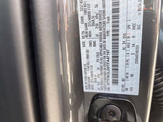 2026 Carbonized Gray Metallic Ford F-150 XLT 4X4 Truck