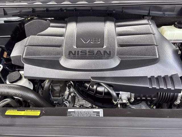 2023 Pearl White Nissan Titan Platinum Reserve 4X4 Truck
