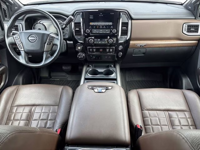 2023 Pearl White Nissan Titan Platinum Reserve 4X4 Truck