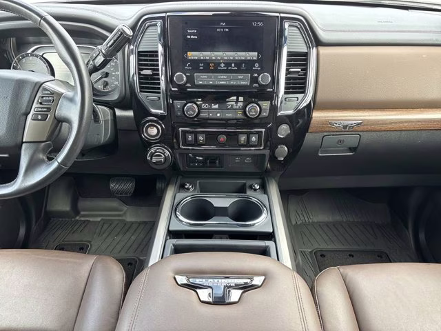 2023 Pearl White Nissan Titan Platinum Reserve 4X4 Truck