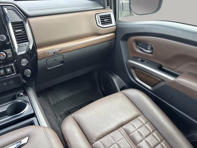 2023 Pearl White Nissan Titan Platinum Reserve 4X4 Truck