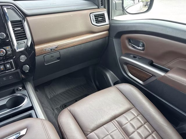 2023 Pearl White Nissan Titan Platinum Reserve 4X4 Truck