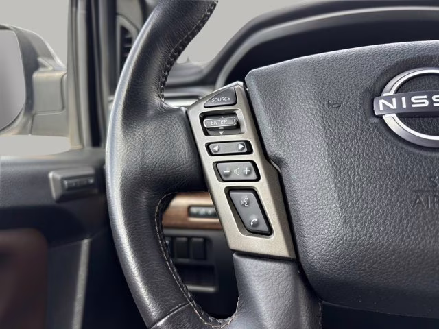 2023 Pearl White Nissan Titan Platinum Reserve 4X4 Truck