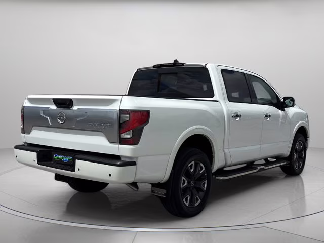 2023 Pearl White Nissan Titan Platinum Reserve 4X4 Truck