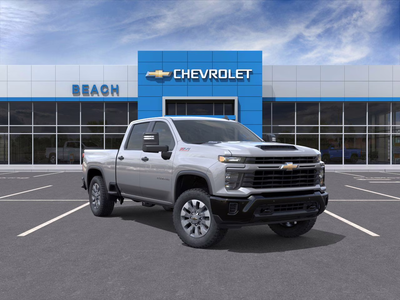 2026 Sterling Gray Metallic Chevrolet Silverado 2500 HD Custom 4X4 Truck