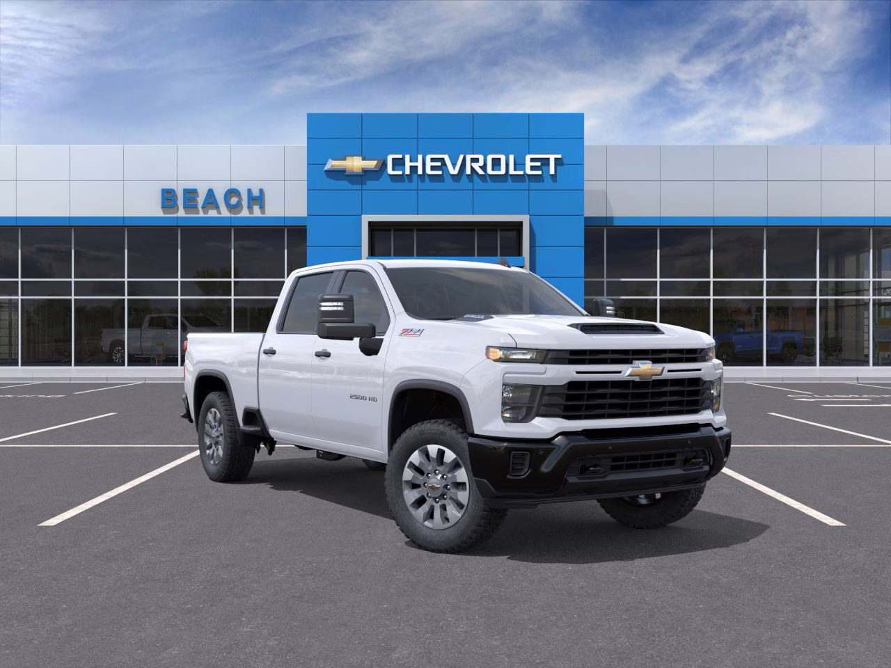 2026 Summit White Chevrolet Silverado 2500 HD Custom 4X4 Truck