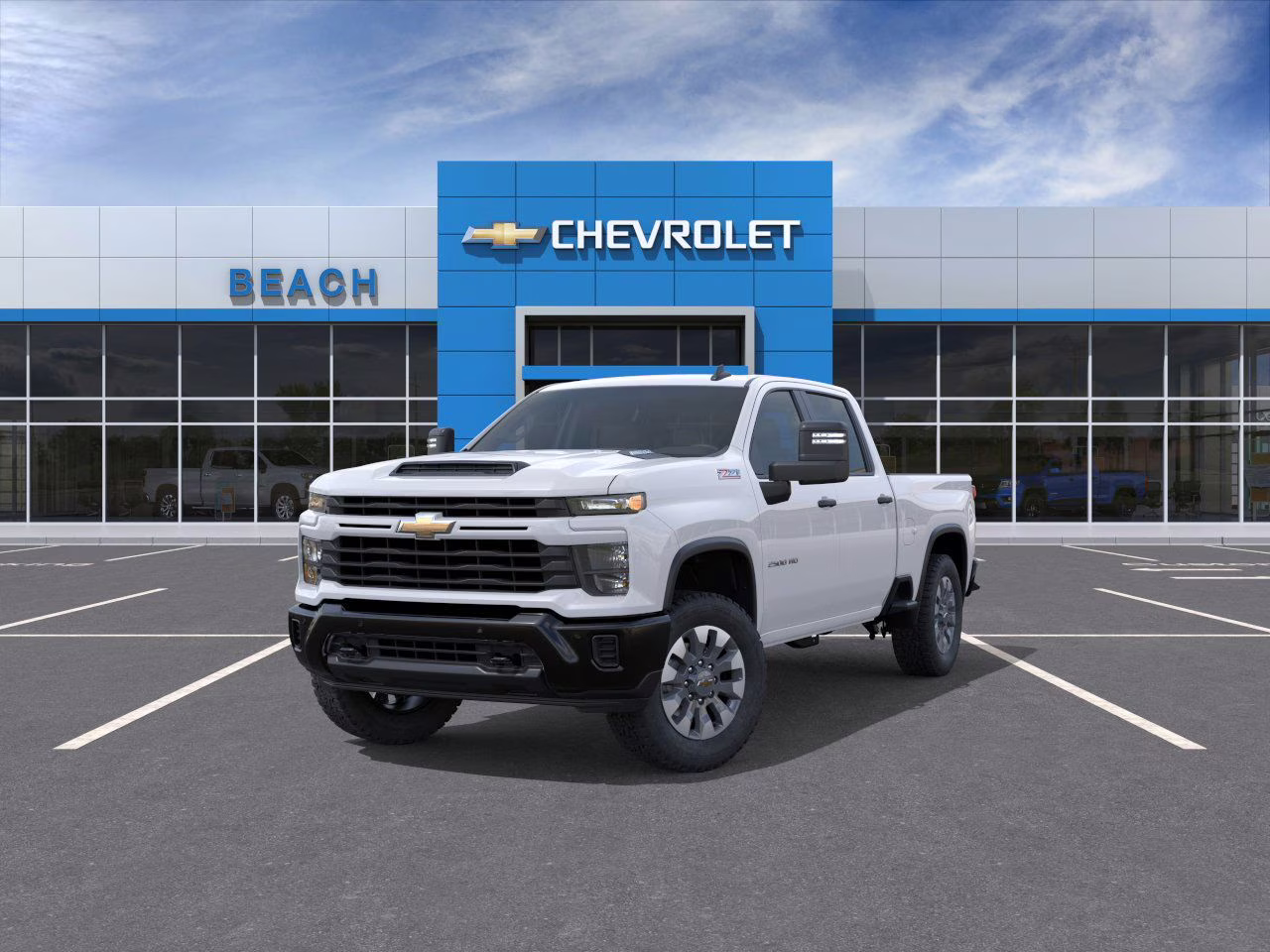 2026 Summit White Chevrolet Silverado 2500 HD Custom 4X4 Truck