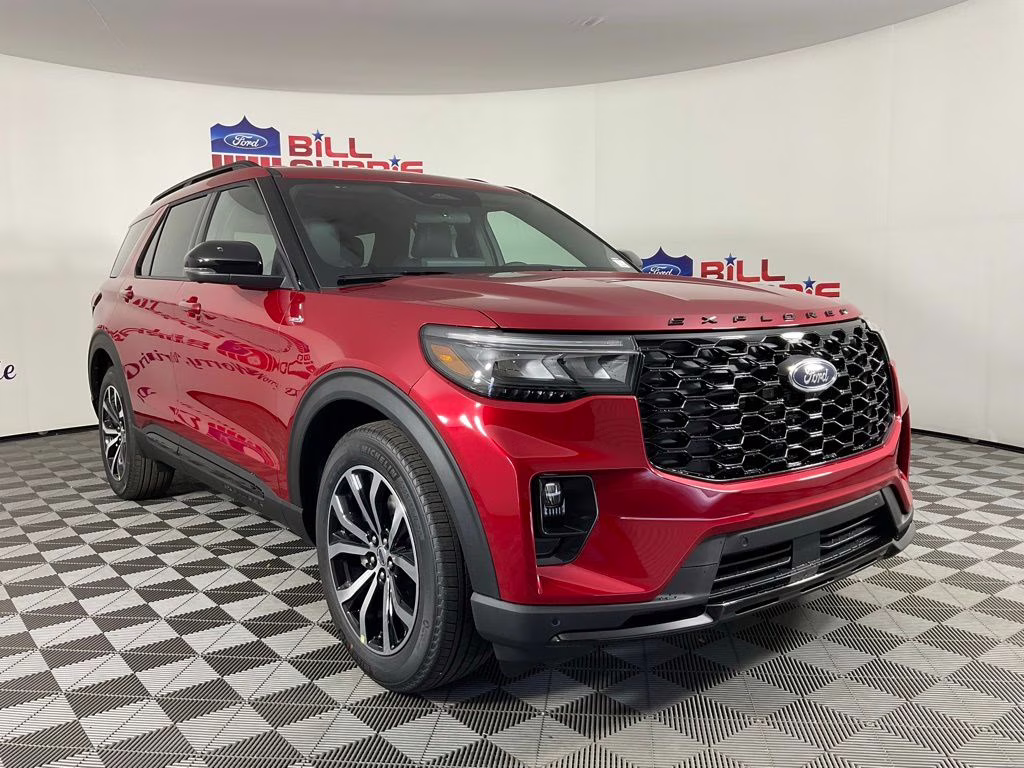 2026 Red Metallic Ford Explorer ST-Line RWD SUV