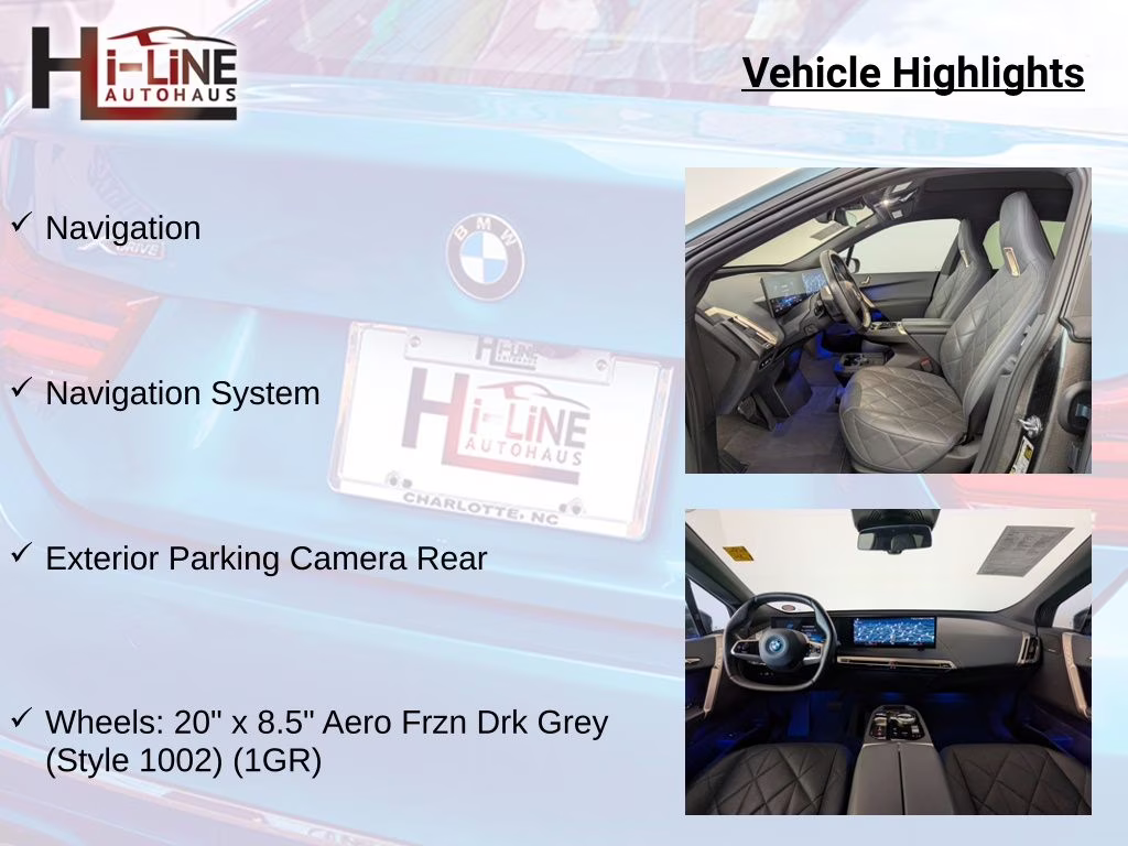 2023 Blue Ridge Mountain Metallic BMW iX xDrive50 AWD SUV