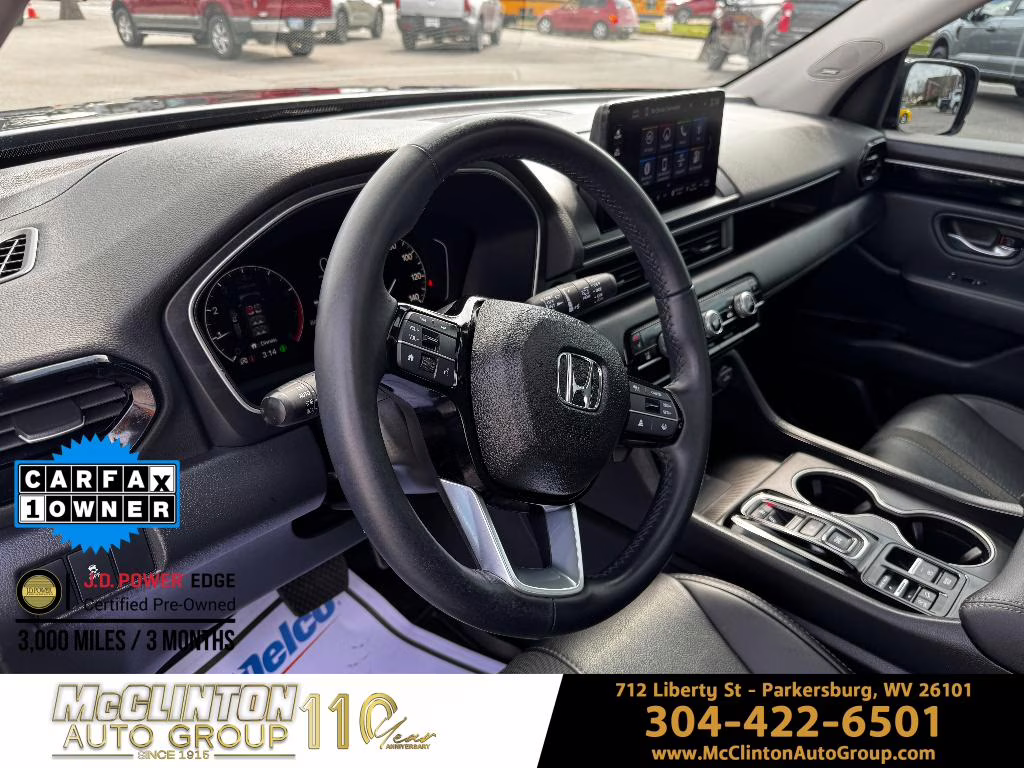 2025 Crystal Black Pearl Honda Pilot Touring AWD SUV