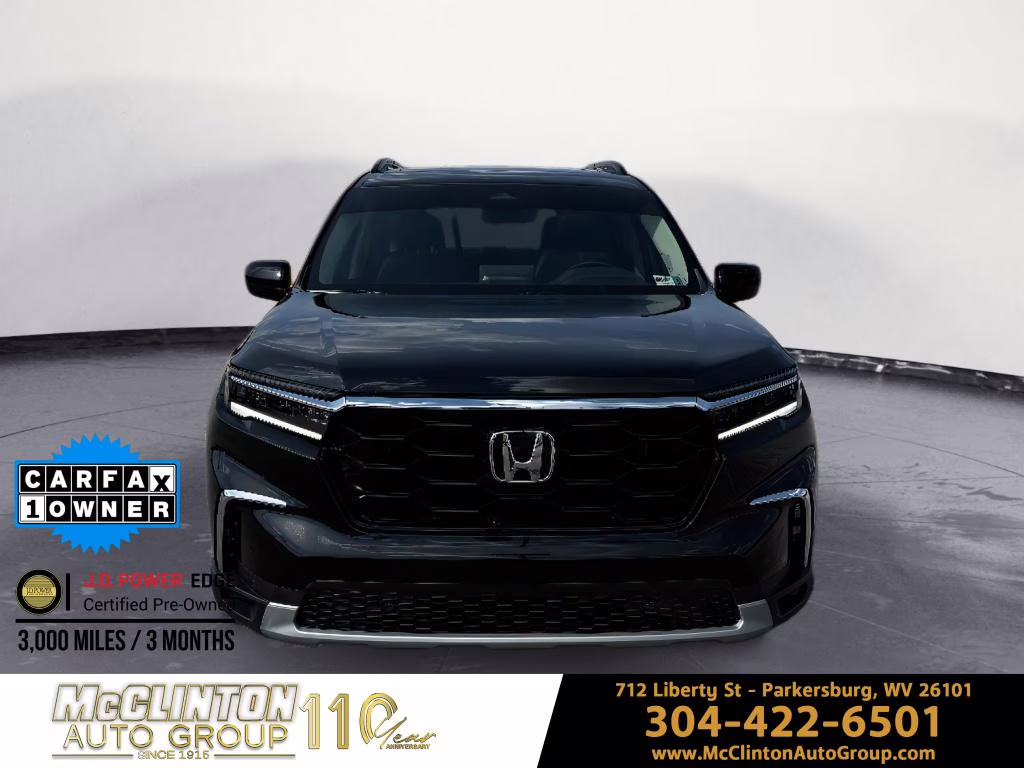 2025 Crystal Black Pearl Honda Pilot Touring AWD SUV