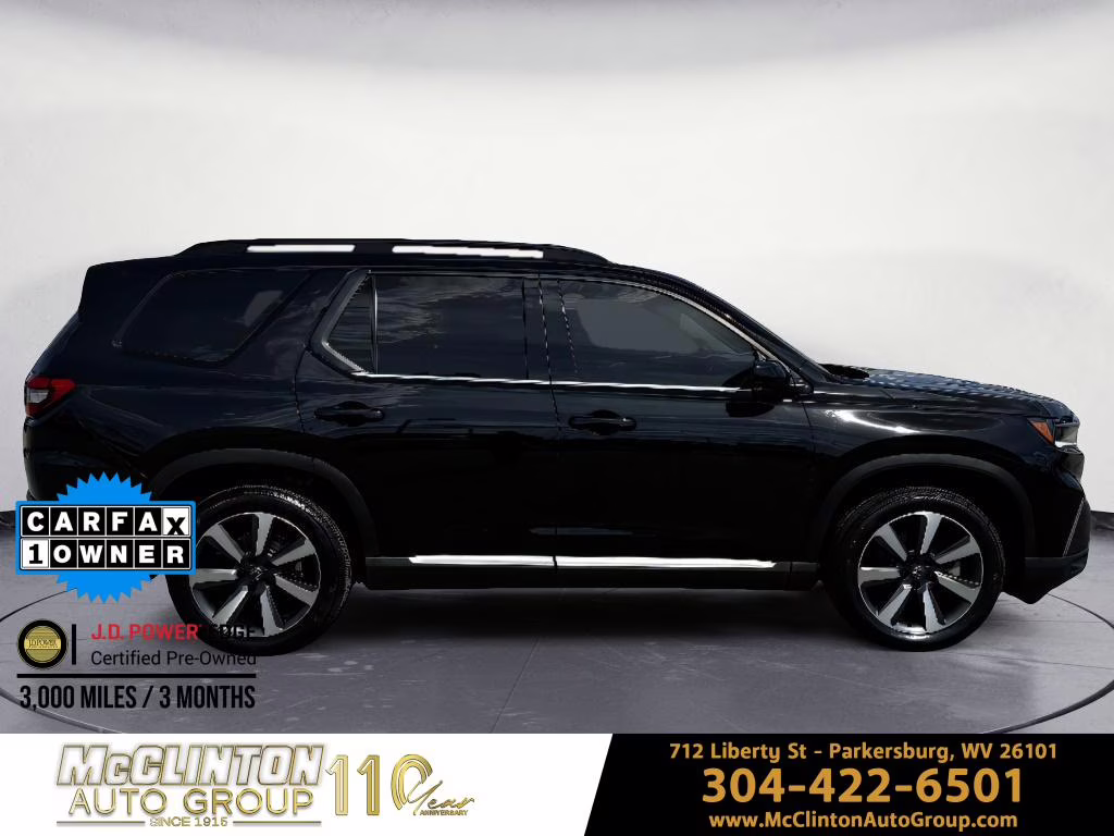 2025 Crystal Black Pearl Honda Pilot Touring AWD SUV