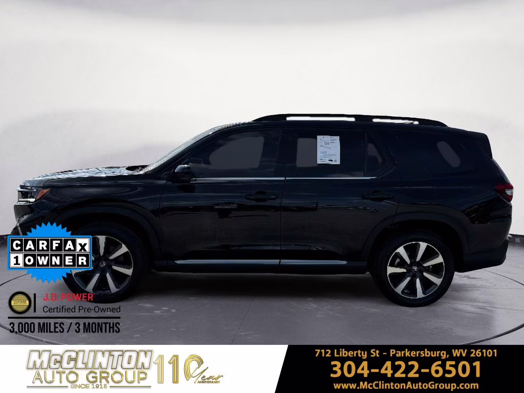 2025 Crystal Black Pearl Honda Pilot Touring AWD SUV