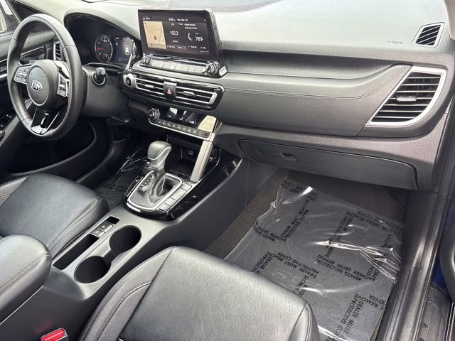 2021 Dark Ocean Blue/White Roof Kia Seltos SX AWD SUV