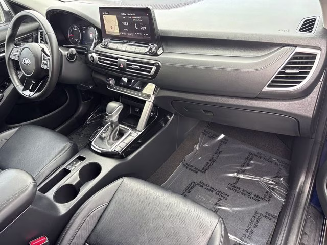 2021 Dark Ocean Blue/White Roof Kia Seltos SX AWD SUV