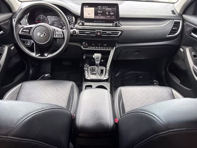 2021 Dark Ocean Blue/White Roof Kia Seltos SX AWD SUV