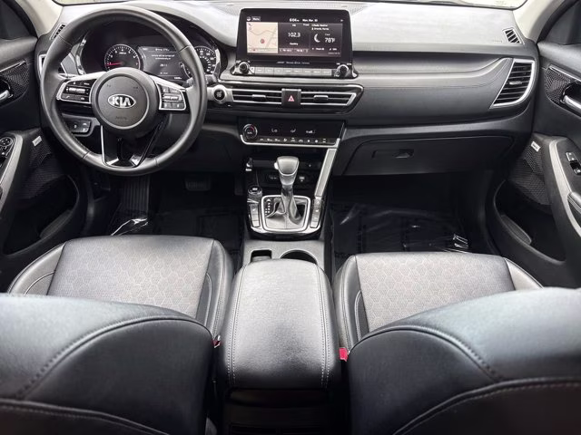 2021 Dark Ocean Blue/White Roof Kia Seltos SX AWD SUV