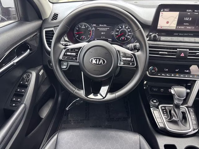 2021 Dark Ocean Blue/White Roof Kia Seltos SX AWD SUV