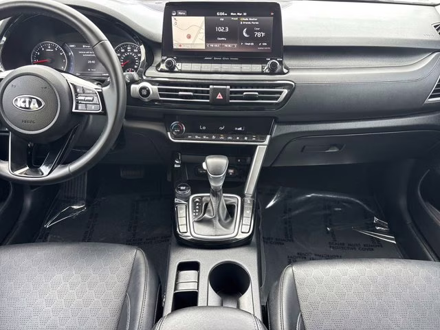 2021 Dark Ocean Blue/White Roof Kia Seltos SX AWD SUV