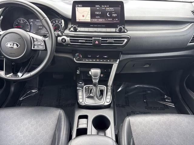2021 Dark Ocean Blue/White Roof Kia Seltos SX AWD SUV