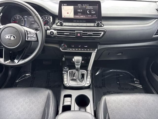 2021 Dark Ocean Blue/White Roof Kia Seltos SX AWD SUV