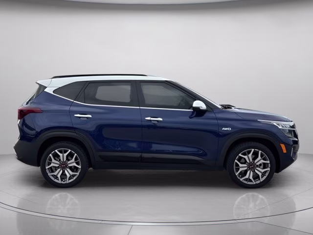 2021 Dark Ocean Blue/White Roof Kia Seltos SX AWD SUV