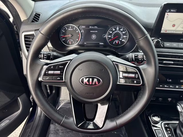 2021 Dark Ocean Blue/White Roof Kia Seltos SX AWD SUV