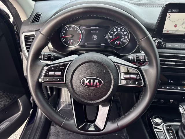2021 Dark Ocean Blue/White Roof Kia Seltos SX AWD SUV